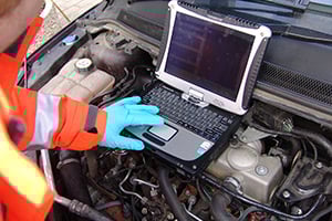 Close up of the RAC scan technology