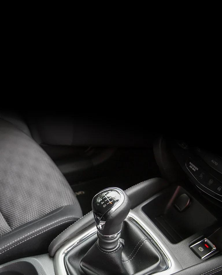 A close up of a car gear stick