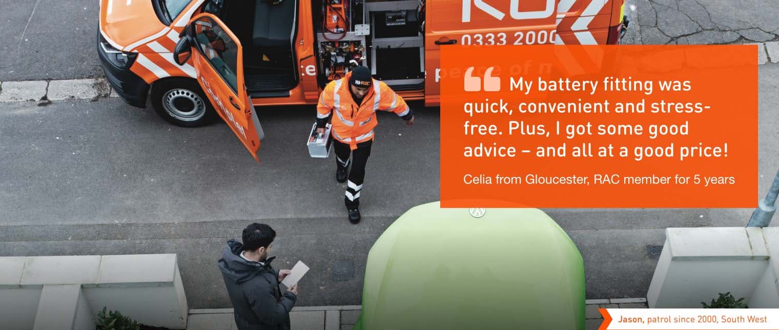 Quote: "My battery fitting was quick, convenient and stress-free. Plus, I got some good advice - and all at a good price!"