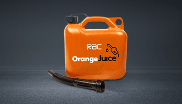 RAC OrangeJuice jerry can