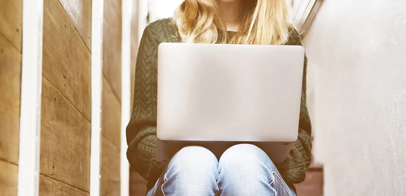 Women say using a laptop