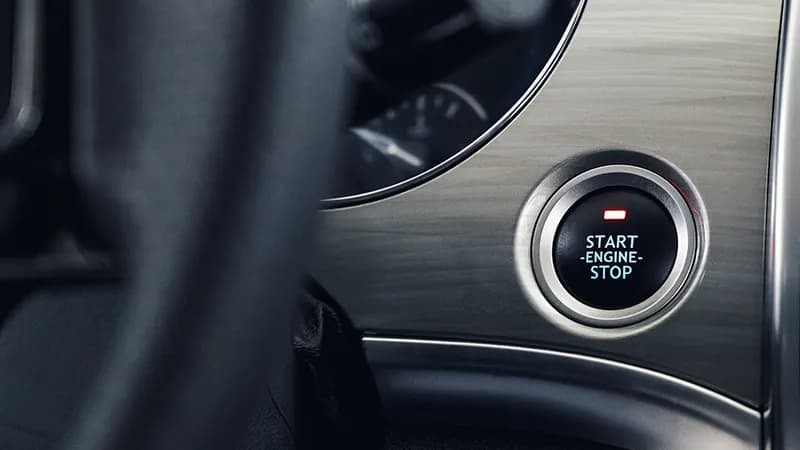Close up of a stop start engine for a starter motor