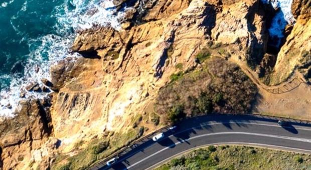 European costal road from above