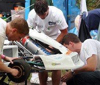 'Green' race car debuts in October