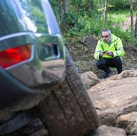 Car remotely controlled from smartphone