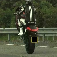 Biker does 103mph wheelie on A-road
