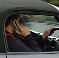 Google Glass warning for drivers