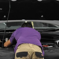 Car light warning on MOT tests