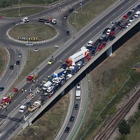 Pile-up drivers spared prosecution