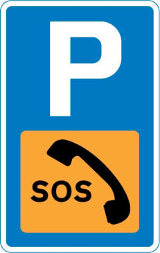 SOS phone call sign uk roads