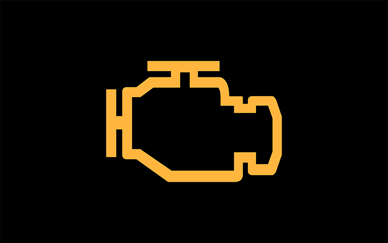 Engine management warning light