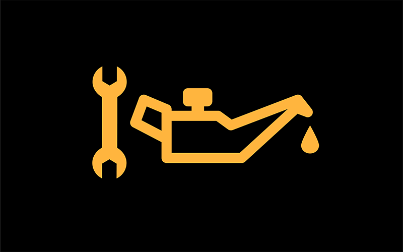 Yellow change oil light 