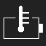 battery temperature warning light