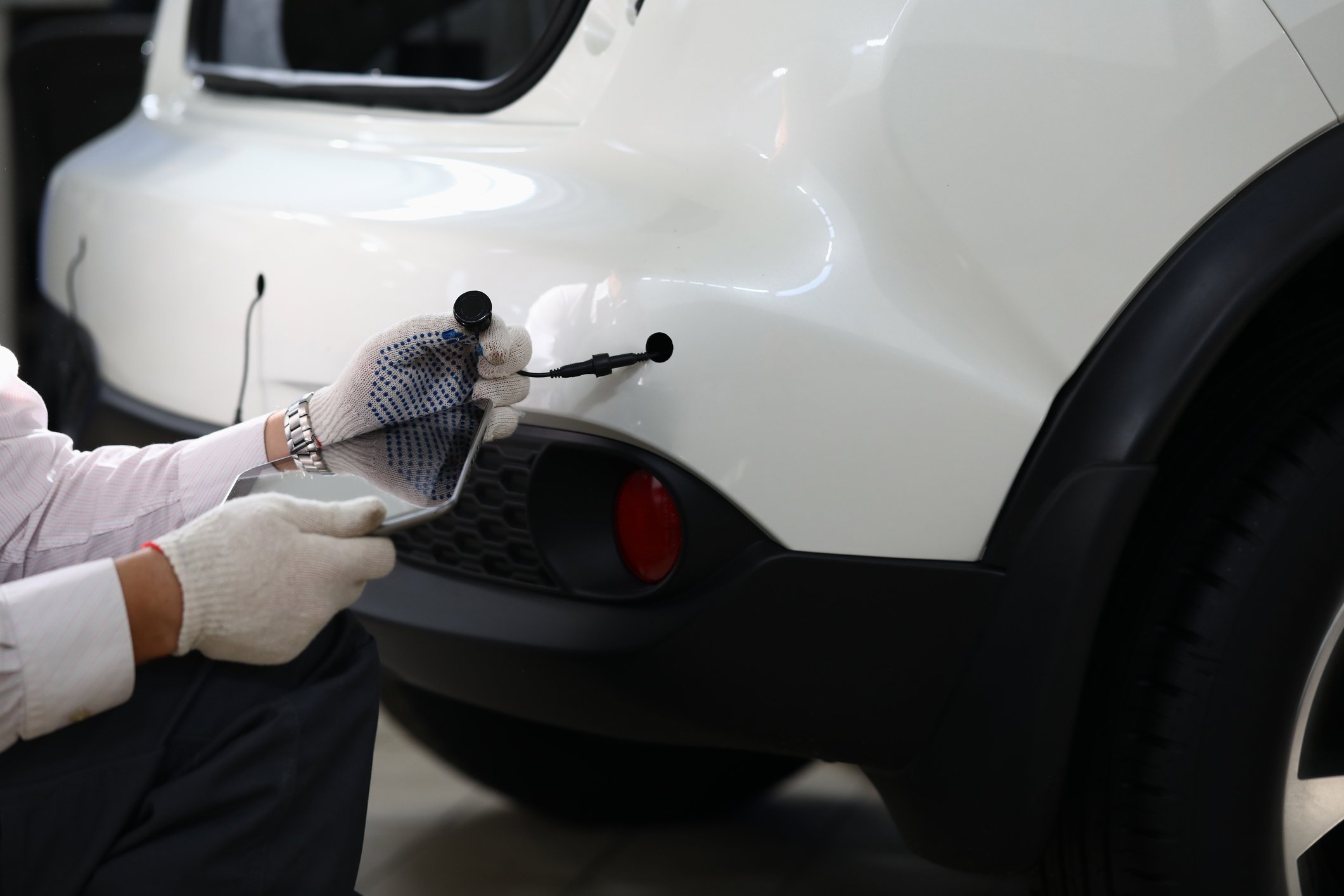 installing parking sensor