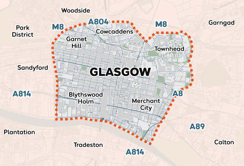 Glasgow Low Emission Zone (LEZ) Map