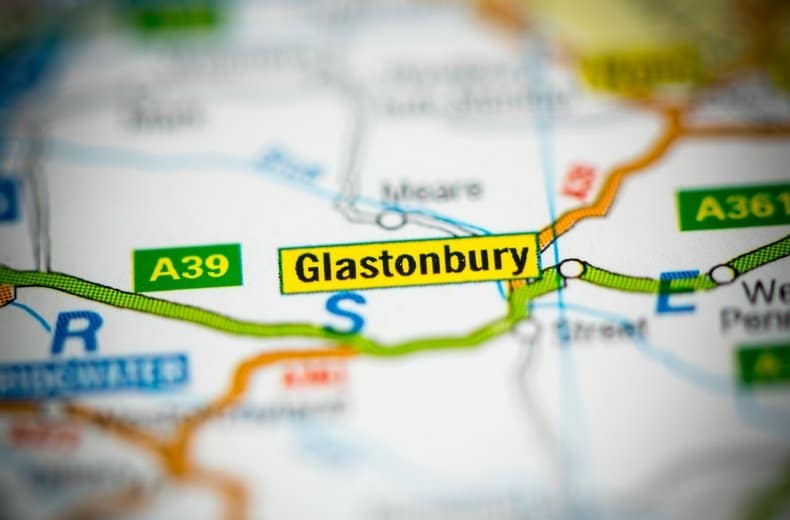 glastonbury map