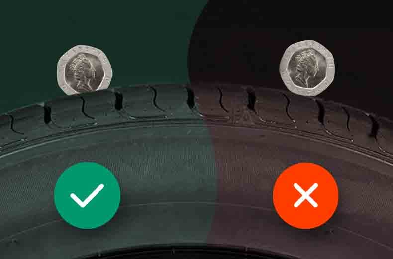 20p tyre tread