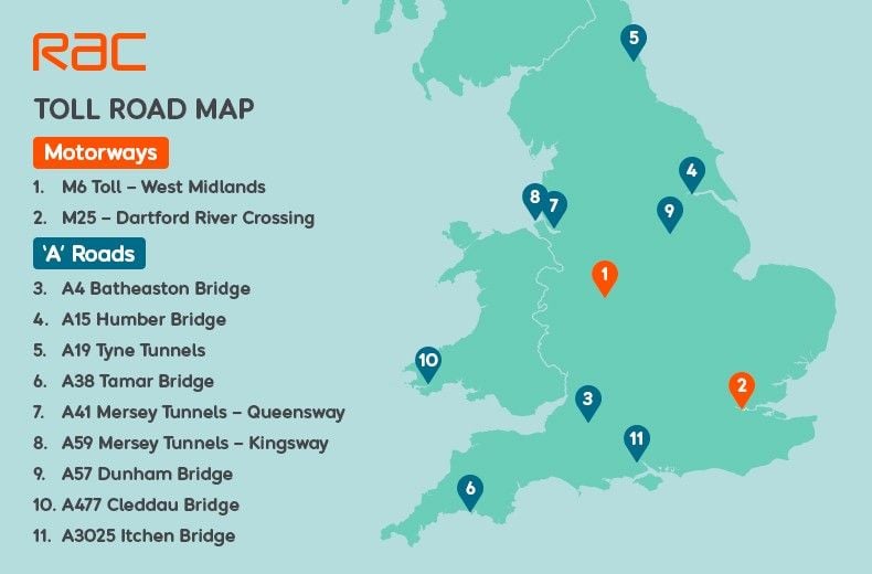 toll road map