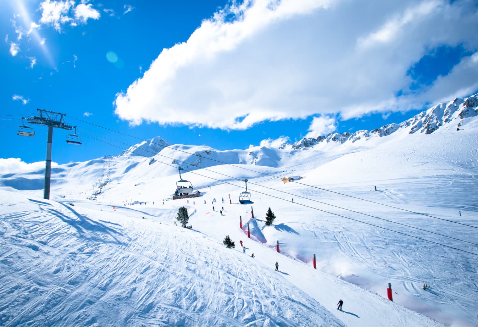 les arcs - les troi vallees ski region 