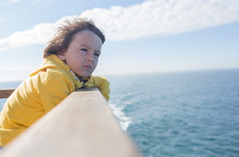 children ferry crossing Europe 