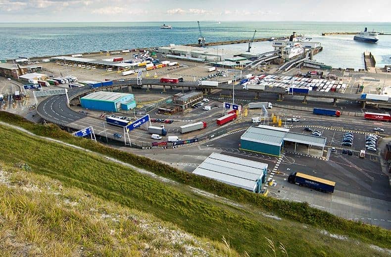 crossing the channel ferry port