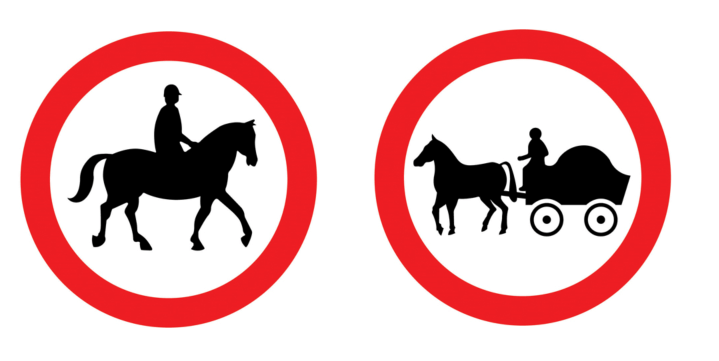 horse road signs uk