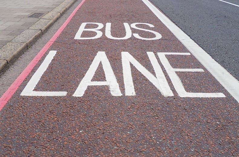 road-markings-bus-lane