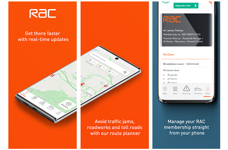 rac travel route planner