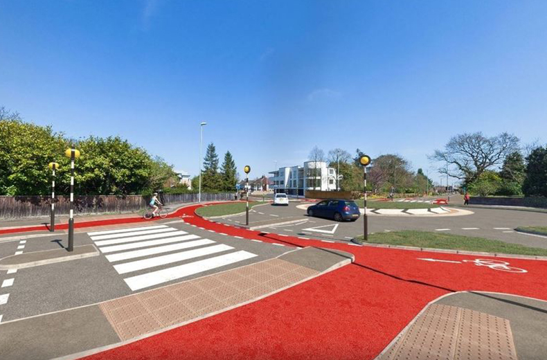 dutch-roundabout-cycle-lane-cambridge