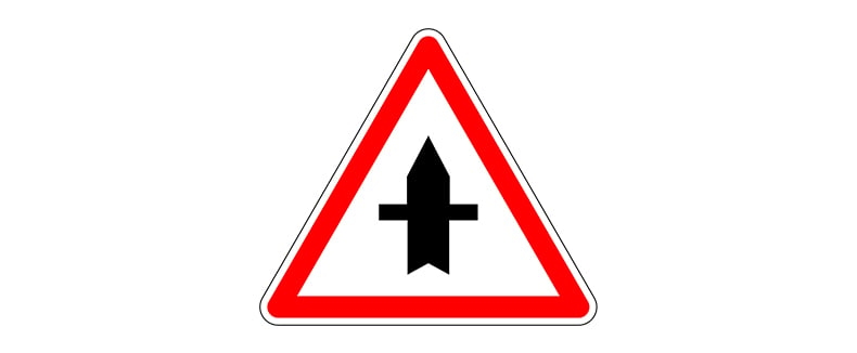 cross road sign meaning