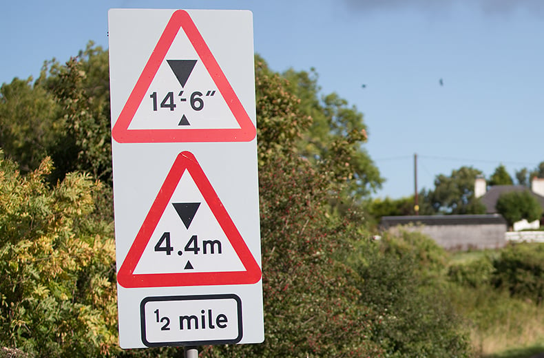 Hump in the road sign - Theory Test