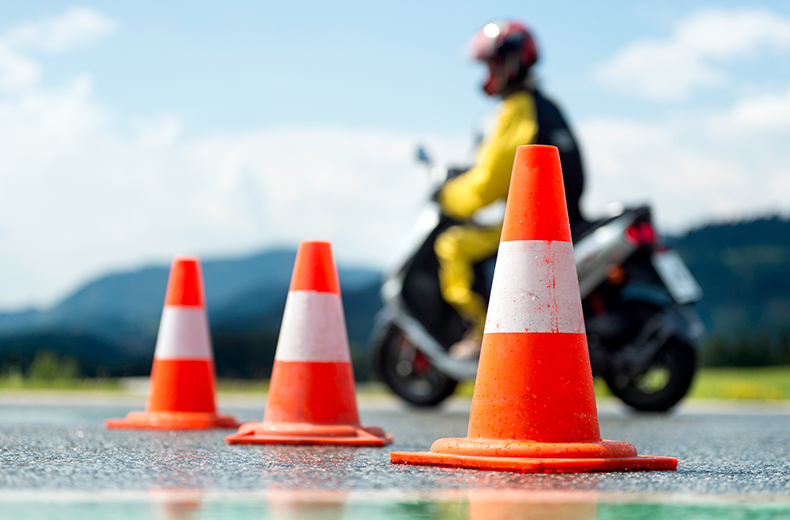 motorcycle-practical-test-theory-test-cones