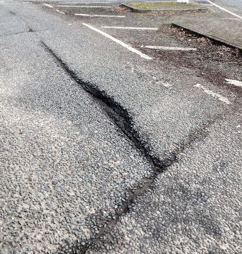 pothole in the road Canyon