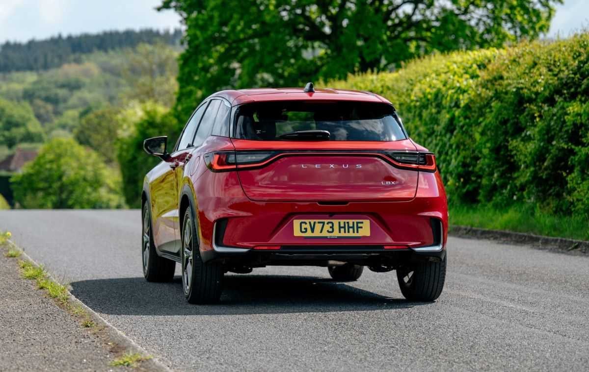 Lexus LBX rear driving