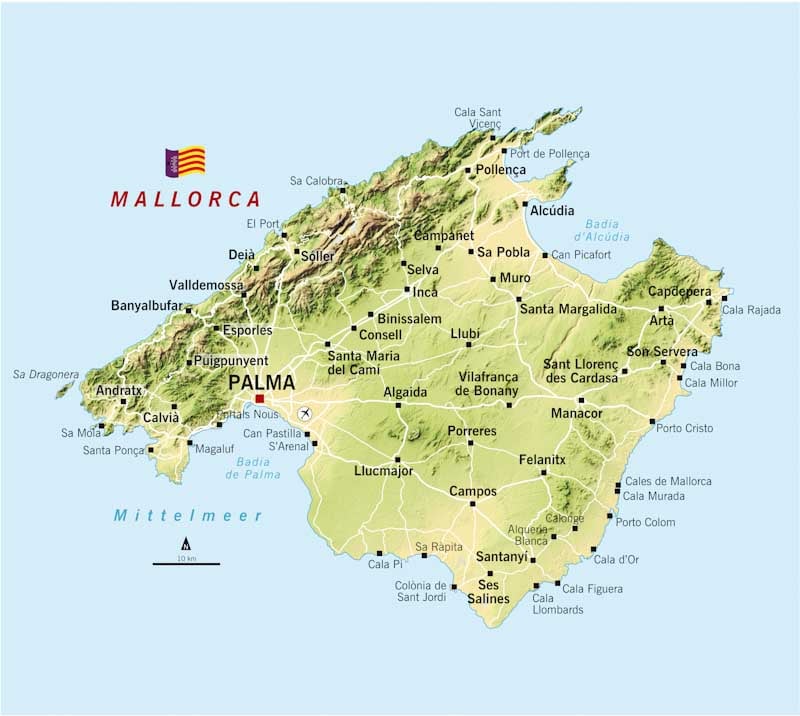 majorca map