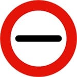 spanish road sign