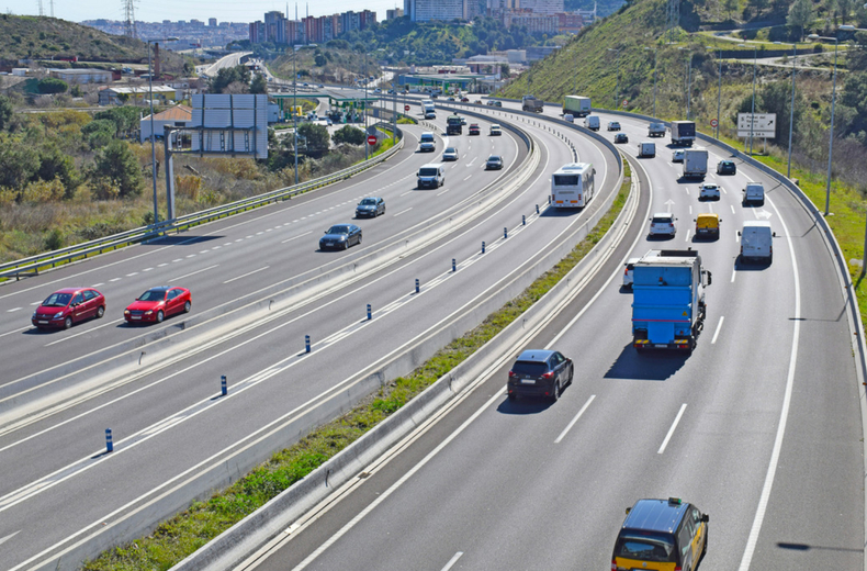 tourist driving spain