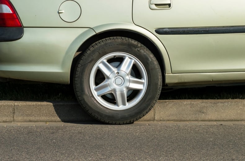 Parking on the pavement