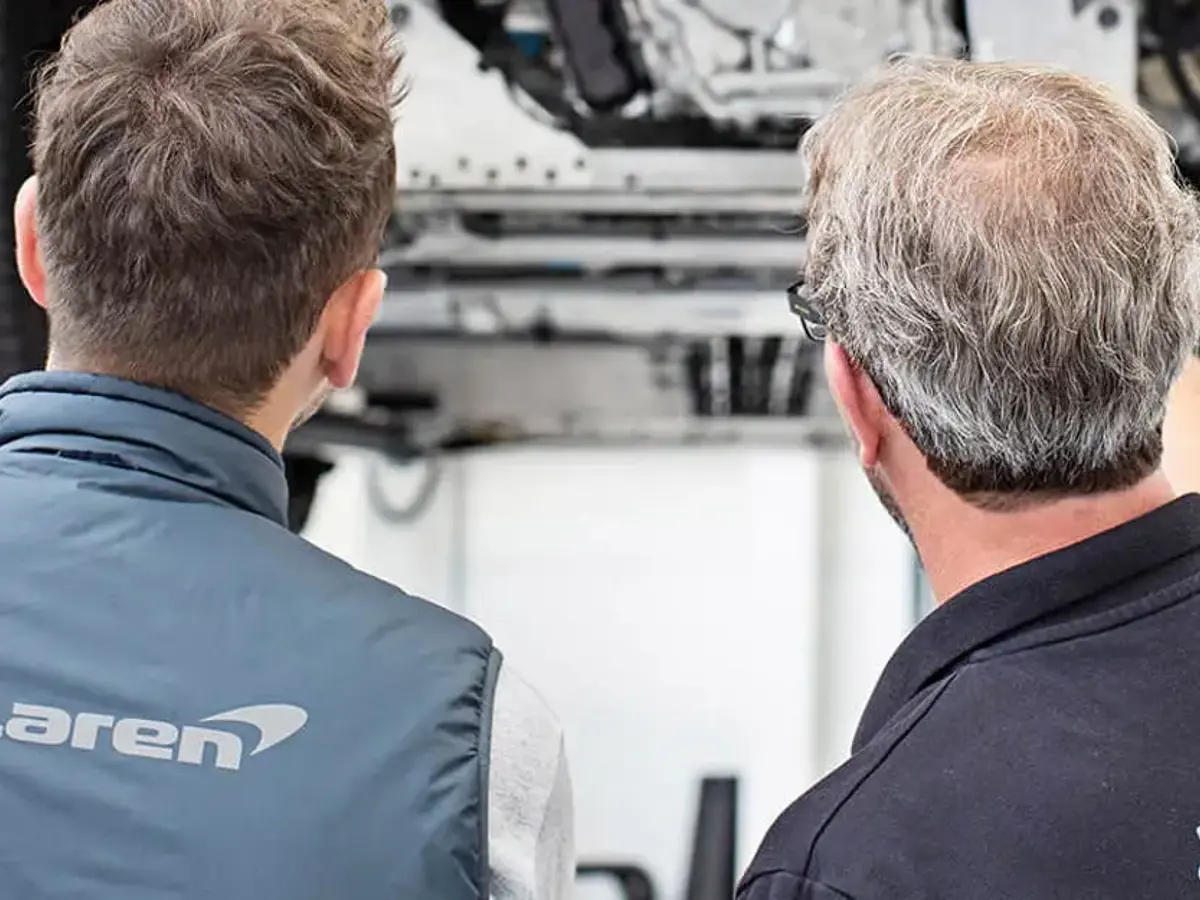 Mechanics in garage