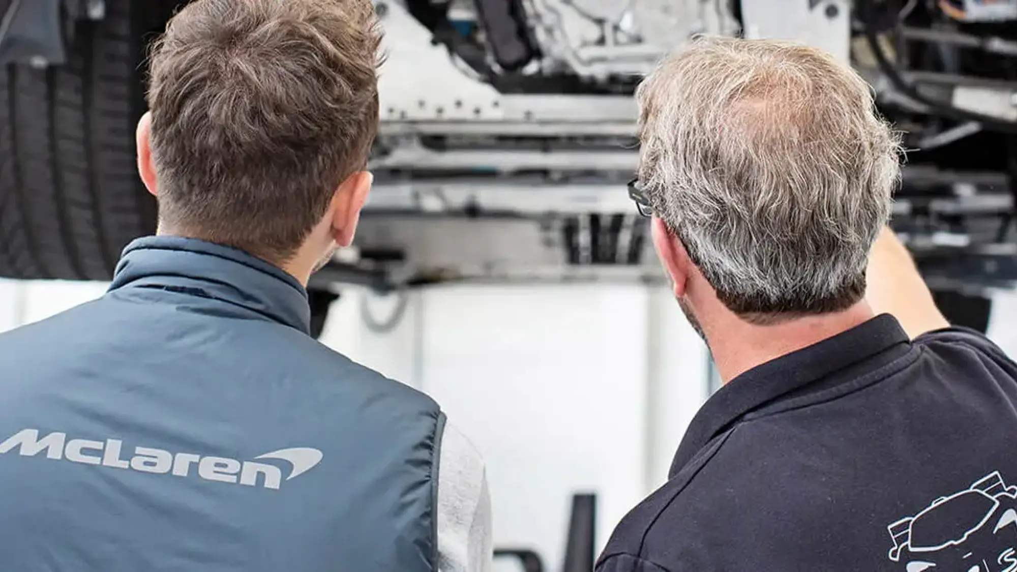 Mechanics in garage