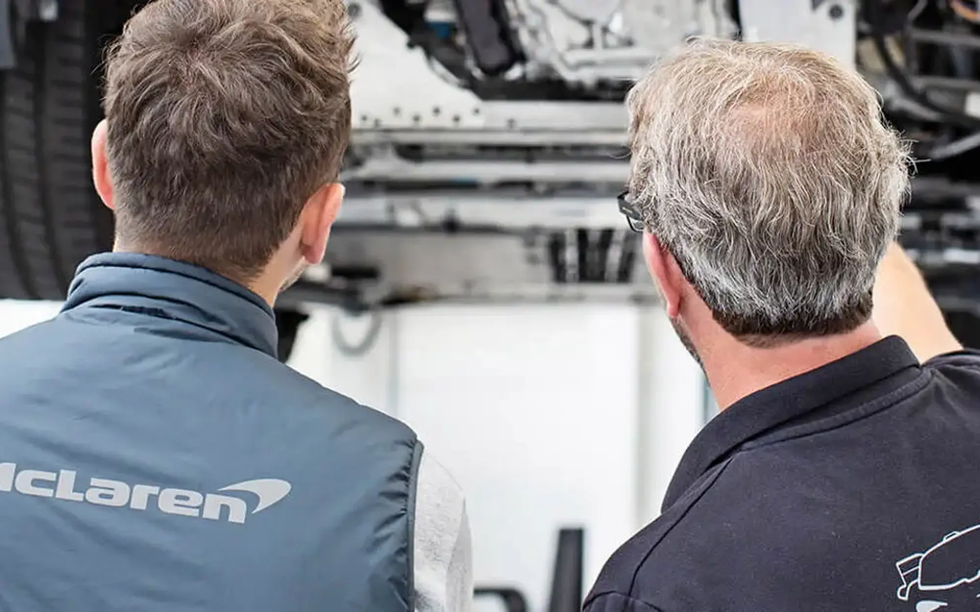 Mechanics in garage