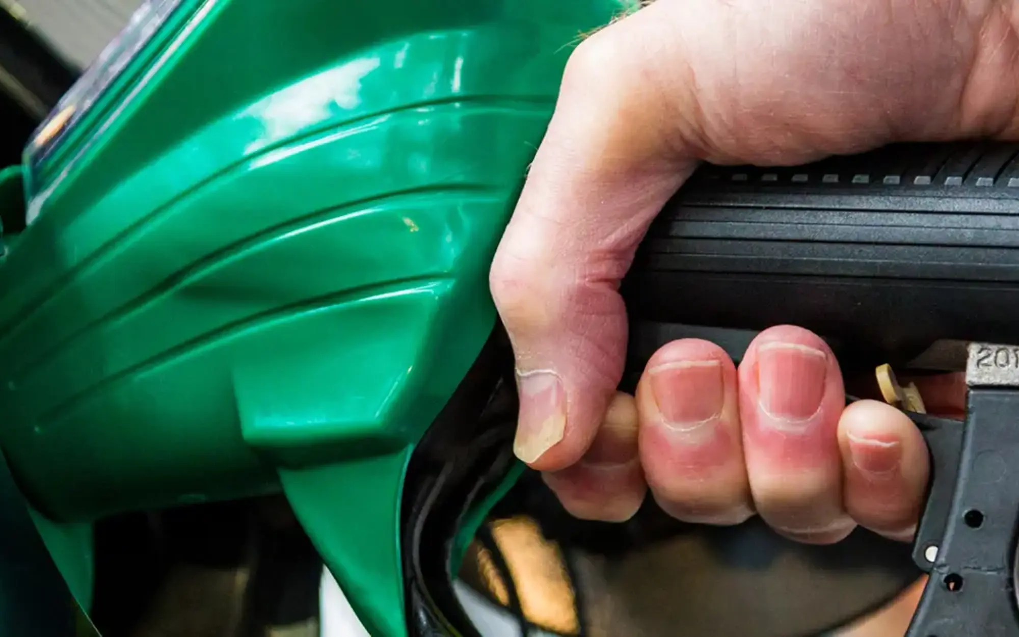 fuel pump in use