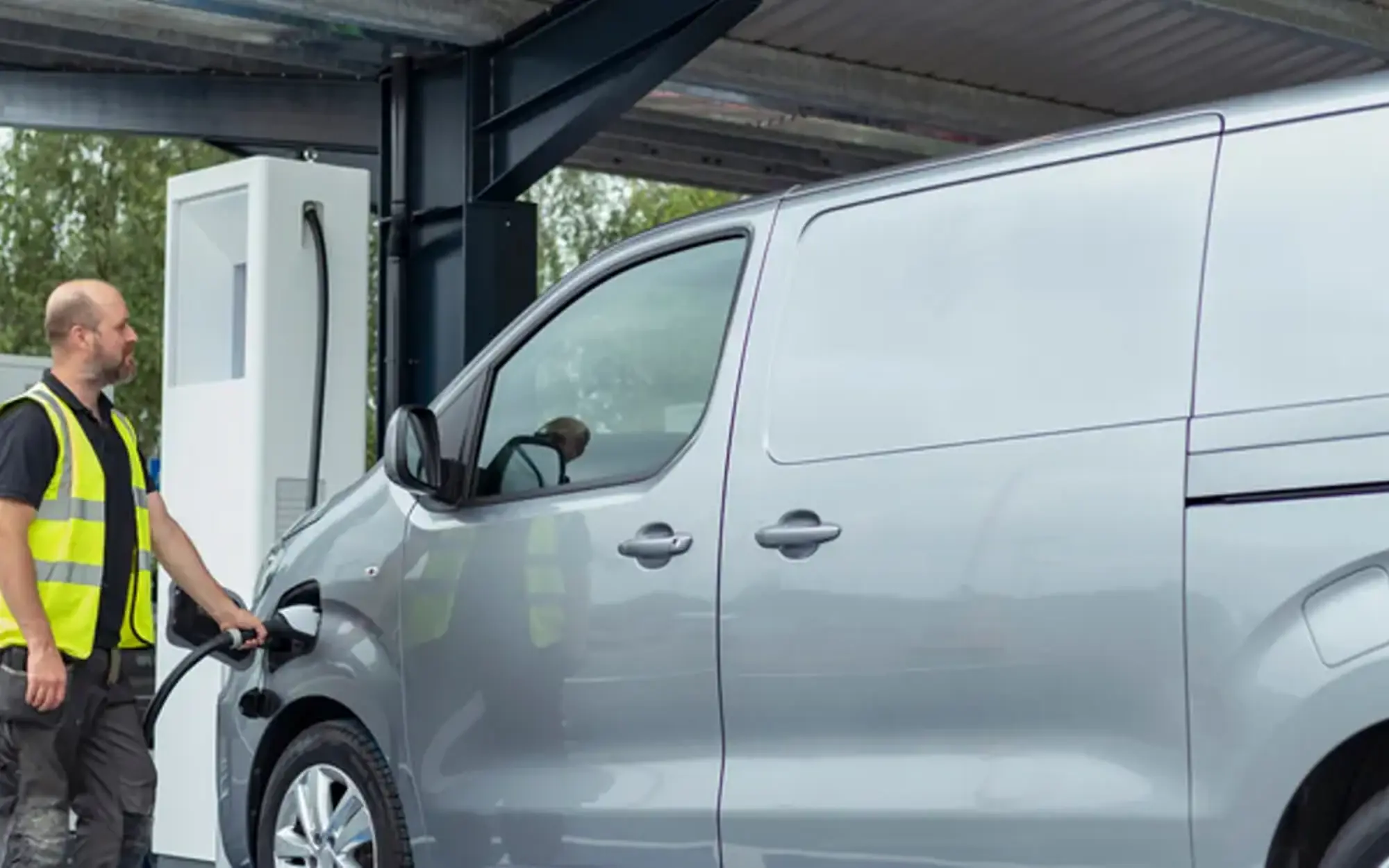 Filling up van