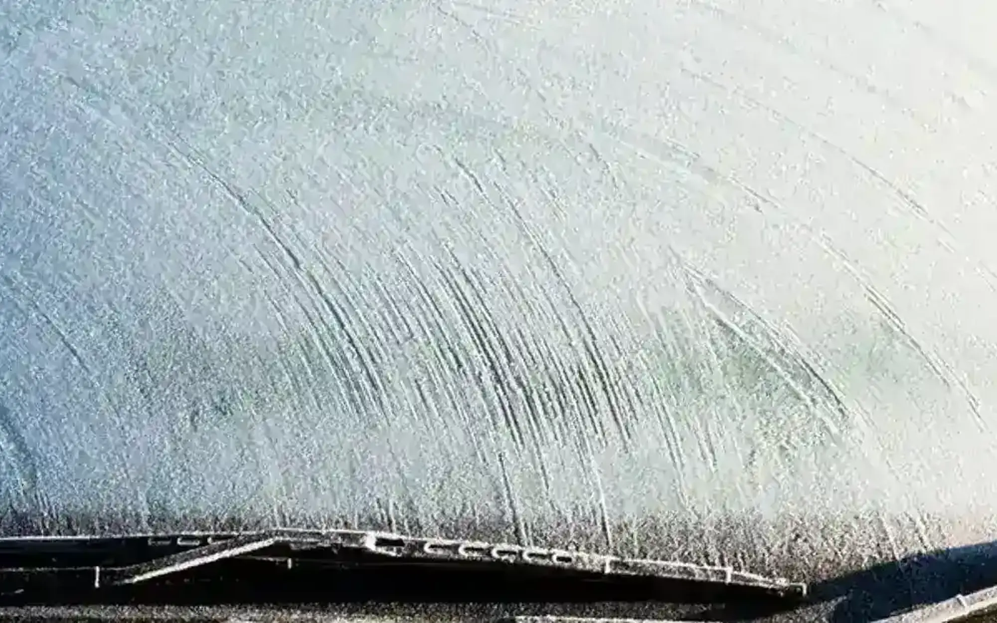Iced up windsheild